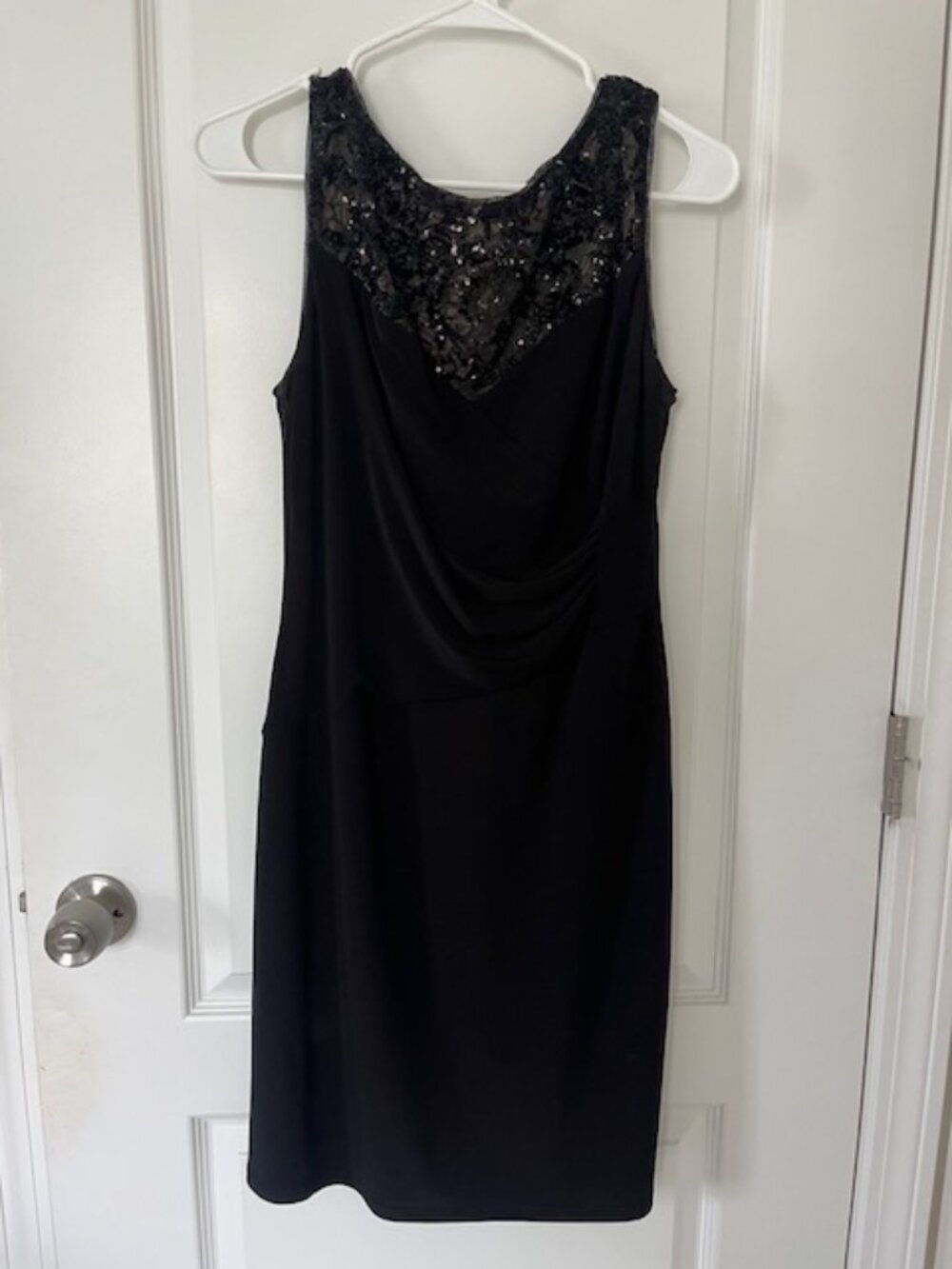 Ralph Lauren Black sequin semi-formal dress, size 12P